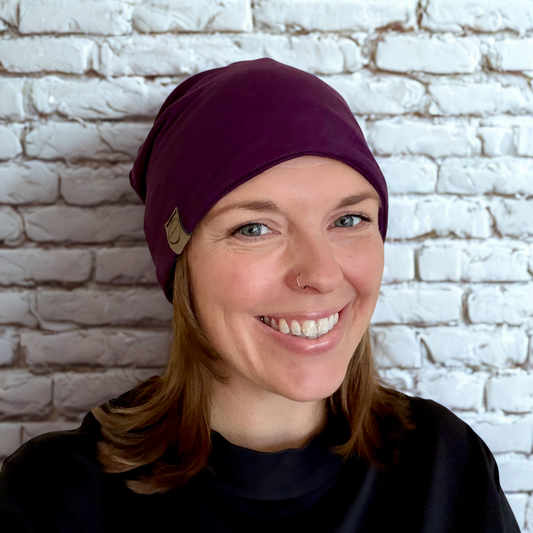 Bamboo/Cotton Twist Beanie [Plum]