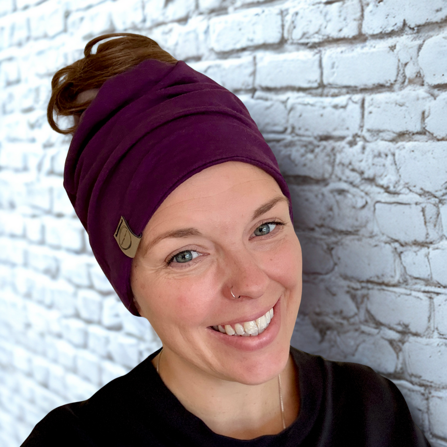 Bamboo/Cotton Twist Beanie [Plum]