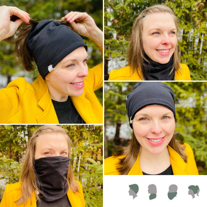 Bamboo Twist Beanie [black]