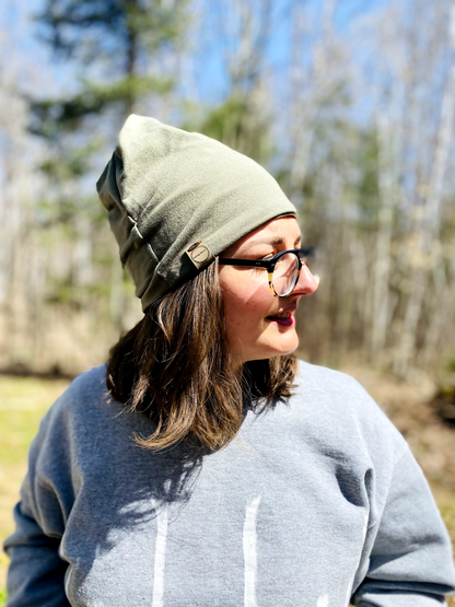 Cotton Twist Beanie [sage]