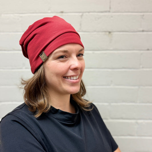 Bamboo/Cotton Twist Beanie [Scarlet]